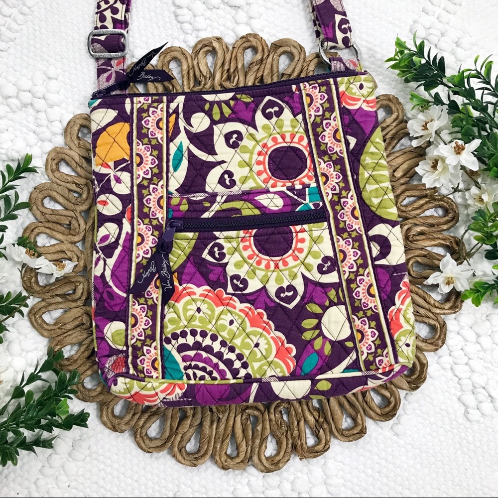 Vera Bradley Plum Crazy Crossbody Purse